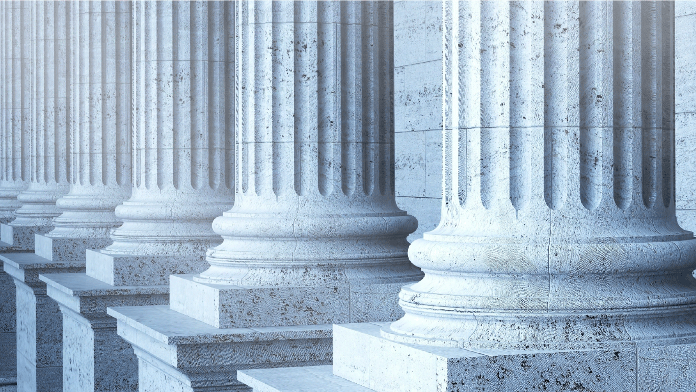 Pillars of a governemnt building